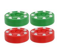 ORFOFE Lot de 4 Palets de Hockey en Plastique Léger pour Entraînement Roller Hockey sur Sol Adaptés Intérieur Extérieur Accessoires d'Entraînement de Rue Adultes et Garçon et Filles