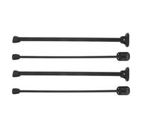ORFOFE Lot de 4 Pieds de Table Pliables en Métal 50 Cm, Sabot Antidérapant en Fer, Pieds de Meuble Robustes pour Bureau et Table à Manger Pliable, Protection Sol Intérieur et Extérieur