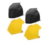 ORFOFE Lot de 4 Protège-Orteils pour Patins à roulettes en PU Souple Embouts Antidérapants Noirs et Jaunes Protections d'Orteils Respirantes pour Patinage Intérieur et Extérieur