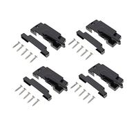 ORFOFE Lot De 4 Serrures De Fenêtre Coulissante Sécurité Garçon Et Filles Alliage De Zinc Résistant Crochet à Came Pour Châssis Coulissant Droit Maison Bureau École