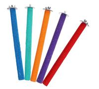 ORFOFE Lot de 5 Bâtonnets de Broyage Colorés pour Perroquet, Perchoirs en Matériau Sûr, Supports D’équilibre pour Cages Oiseaux, Jouets Stimulants pour Petits Perroquets et Perruches à Domicile