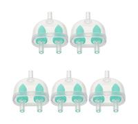 ORFOFE Lot de 5 Clapets Anti-Retour en Plastique Vert pour Aquarium, Valve D'aération Trois Voies 5 X 3,5 X 1,6 Cm, Accessoires Pompe à Air, Régulation du Débit d'air, Compatible Tuyaux