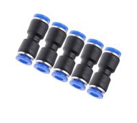 ORFOFE Lot de 5 Raccords Rapides 6 Mm pour Tuyau D'arrosage Haute Pression, Adaptateurs Droits pour Brumisateur Horticole, Connecteurs Légers et Compacts, Irrigation Jardin et Serrage