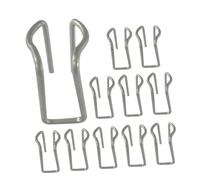 ORFOFE Lot de 50 Pinces Métalliques pour Toile d'Ombrage en Alliage de Zinc Fixation Antidérapante pour Film Agricole et Filet de Jardin Clips Réutilisables Adaptés aux Tubes 20/22 MM