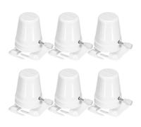 ORFOFE Lot de 6 Mécanismes à Remontage Plastique Blanc pour Mécanique DIY Accessoires de Bricolage pour Garçon et Filles Pièces de Artisanales Compatibles Argile et Pâte Polymère