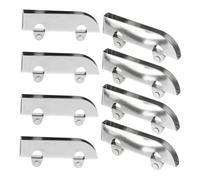 ORFOFE Lot de 8 Roulettes Coulissantes pour Portes de Vitrine en Acier Inoxydable Diamètre 50 MM Quincaillerie pour Portes Coulissantes d'Armoire Adaptées pour Meubles et Placards