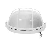 ORFOFE Luminaire De Sauna en Verre Et Aluminium pour Hammam, Plafonnier Mural Rond Blanc Petit Format, Éclairage Résistant à Haute Température, Usage Intérieur Sauna Et Hammam