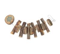 ORFOFE Mâcher Lapin Naturel pour Hamster Chinchilla Gerbille Accessoire Cage pour Soins Dentaires et Nutrition Quotidienne