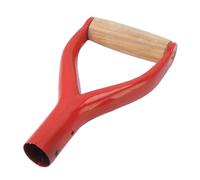 ORFOFE Manche De Rechange pour Pelle à Creuser y Forme Acier Rouge 3,1 Cm Diamètre Poignée Ergonomique Jardinage Remplacement Outil Robuste