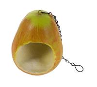 ORFOFE Mangeoire Oiseaux Extérieur Suspendue Forme de Poire Distributeur de Cacahuètes pour Petits Oiseaux Balcon Terrasse Robuste et Stable