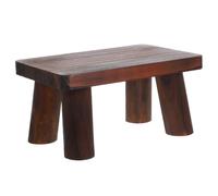 ORFOFE Marchepied en Bois pour Adultes Robuste et Léger, Tabouret Rectangulaire Minimaliste pour Intérieur et Salle de Bain, pour Personnes Âgées