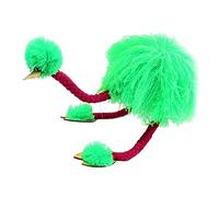 ORFOFE Marionnette à Fils Animal Pelucheux Vert Fluo Marionnette pour Garçon Fille Jeu Créatif et Flexible pour Filles et Garçons