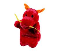 ORFOFE Marionnette Main Dragon Chinois Peluche de Narration pour Garçon Fille Marionnette Histoire Douce et Accessoire Jeu de Rôle Interactif
