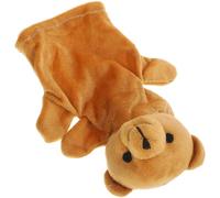 ORFOFE Marionnette Main Peluche Ours Douce Interactif pour Bébés Développement Motricité Fine et Coordination Œil-Main Storytelling Éducatif Peluche Coton PP Sûre et Confortable