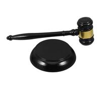 ORFOFE Marteau de Vente aux Enchères Marteau Utilisé Tribunal Son Clair et Fort en Bois Foncé Portable pour Juge et Avocat