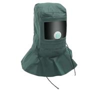 ORFOFE Masque de Sablage Cagoule en Tissu Oxford et Écran PC Anti-Poussière Légère Respirante et Résistante pour Industrie Usines Travaux de Ponçage et Pulvérisation