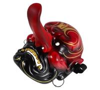 ORFOFE Masque Japonerie Tengu Traditionnel 1 Pièce Masque Kabuki Peint à la Main Accessoire Décoratif Léger pour Cosplay et Soirées à Thème Halloween Masqué Vénitien Authentique