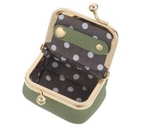 ORFOFE Mini Boîte à Bijoux Portable Verte avec Fermeture Kiss Lock Organisateur Compact pour Bagues Boucles Oreilles Colliers et Bracelets Pochette de Rangement de Voyage pour Accessoires