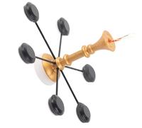 ORFOFE Miniature Lampe de Plafond Dorée et Noire Lumière Blanche Froide pour Maison de Poupée Décoration Miniature Polyvalente pour Diorama Éclairage Suspendu Facile à Installer