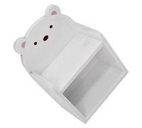 ORFOFE Miniature Mini Bookcase for Doll House Decor Acrylic Miniature Furniture with Delicate Design Creative Home Mini Decor Accessory Small Bear Display Rack