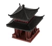 ORFOFE Miniature Pagoda Statue Chinese Pavilion Ornament for Bonsai Gardens Aquarium and Fairy Garden Accessories Traditional Asian Architecture Decor