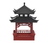 ORFOFE Miniature Pavilion Décor Robuste pour Aquarium et Jardin Zen Statue Pagode Asiatique pour Accessoire Bonsai et Paysage Féérique