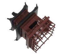 ORFOFE Miniature Pavilion Model for Aquarium and Terrarium Decoration Plastic Asian Architecture Sculpture for Fairy Garden and Bonsai Landscape Ornament
