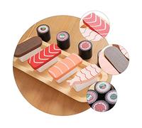 ORFOFE Miniature Sushi Bois Interactif pour Garçon Fille Set Simulation Aliments Jeu Éducatif Dinette Garçon Fille Cadeau Anniversaire Noël