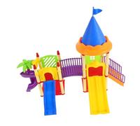 ORFOFE Miniature Toboggan Modèle de Terrain de Jeu pour Garçon Fille Accessoire Maison Poupée pour Jeu Créatif et Développement de Coordination Décor Petit Modèle Polyvalent pour Maison