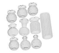ORFOFE Miniature Vase Set pour Maquettes de Vases Miniatures pour Décoration de Dollhouse Micro Paysage et Accessoires de Jardin Design Adaptable pour Bureau et