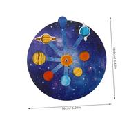 ORFOFE Modèle Planétaire DIY Système Solaire Maquette Éducative Résistante sans Odeur Garçon Fille Cadeau Astronomie