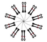 ORFOFE Modèles Réduits Lampadaires LED 20 Pièces Fil Conducteur pour Décoration Miniature et Éclairage de Paysages de Maisons de Poupées