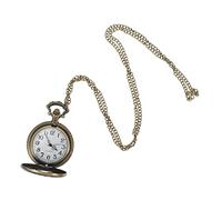 ORFOFE Montre de Poche Vintage Légère en Métal avec Motif Fleur Creux Design Rétro Chiffres Arabes et Anneau Suspendu Montre Élégante pour Femme Pratique et Sophistiquée