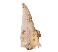 ORFOFE Nain de Noël en Peluche Lumineux avec Lumière LED Décor de Fête de Noël Poupée GNOME de Bureau Taille Moyenne Décoration Festive pour Salon et Chambre Présent Original sans