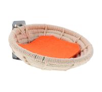 ORFOFE Nid Oiseau Corde de Coton Tissé Main pour Cage Nid Élevage Suspendu Confortable pour Canaris Perruches et Petits Oiseaux Installation Facile Abri et Naturel
