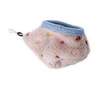 ORFOFE Nid Oiseau Peluche Suspendu pour Cage Hamac Chaud Hiver Lit Confortable pour Calopsittes Perruches et Petits Animaux Facile à Nettoyer et Isolant