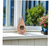 ORFOFE Nid Oiseau Suspendu Herbe Tissée Artificiel Refuge Chaud et Sûr pour Oiseaux Décoration Intérieure et Jardin Extérieur