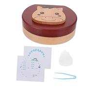 ORFOFE Organisateur De Collection De Dents De Bébé Garçon Boîte À Dents En Bois Et Kit De Des Cheveux Du Fœtus