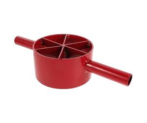 ORFOFE Outil Manuel de Fendage du Bambou Rouge en Acier Épais, 6 Pièces, Portable pour Bricolage et Aménagement Paysager, Robuste et Facile à Utiliser