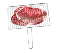 ORFOFE Panier à Griller Poisson Acier Inoxydable Panier Barbecue Portable avec Poignée Camping pour Viande Légumes et Fruits de Mer Maille Fine pour Cuisson Uniforme