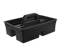 ORFOFE Panier à Outils Design Compact 3 Compartiments en Plastique Pp de Nettoyage et Poignée Moulée et Prévention des Déversements pour Rangement Maison