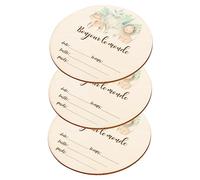 ORFOFE Panneau de Bienvenue pour Bébé en Bois 3pcs, Surface Lisse et Décorative, Motif Cartoon Adorable, pour Baby Shower et Photo Prop