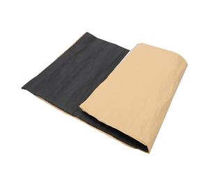 ORFOFE Panneau D'insonorisation Coussin D'isolation Phonique Voiture en Caoutchouc Butyle et Aluminium Noir , Absorption Sonore Vibrations pour Voitures