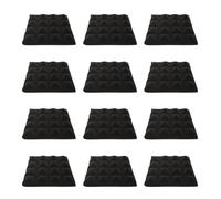 ORFOFE Panneaux Acoustiques pour Insonorisation et Absorption Phonique Lot de 12 Noir en Polyuréthane Forme Pyramide 5cm en Studio ou Salle de Musique