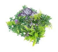 ORFOFE Panneaux Muraux Gazon Synthétique Interconnectables Décoration Murale Verte Artificielle Flexible pour Intérieur et Extérieur Entretien Facile sans Arrosage Aspect Naturel