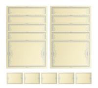 ORFOFE Papier à Diplôme 15 Feuilles A4 en Format Vertical ou Horizontal Bordure de Fleur Délicate Vierge Imprimable pour Certificats Scolaires et Récompenses