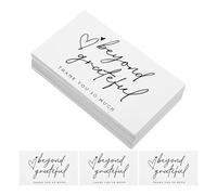 ORFOFE Papier Cartes de Remerciement Inserts 150 Pièces, Blanches | Colis et Enveloppes, Usage Boutique en Ligne, Style Chic et Simple, Lot