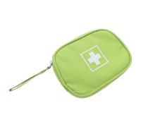 ORFOFE Paquet Médical Portable Mini Vert Petit Format avec Poignée - Trousse de Étanche Paquet de Rangement Voyage Multifonction pour Remède et Équipement D’Urgence