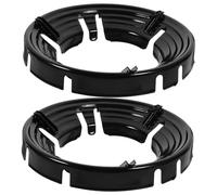 ORFOFE Pare-vent Pour Cuisinière à Gaz En Acier Inoxydable 2 Pcs, Coupe-vent, Anti-éclaboussures, Compatible Usage Domestique Et Restauration, Dispositif D’optimisation Du Feu, Accessoire Solide