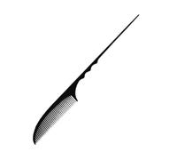 ORFOFE Peigne Fin à Queue Pointue en Pp Noir pour Femmes, Coiffure Crêpe Arrière, Prise en Main Confortable, Outil Coiffure pour Salon et Usage Personnel